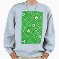 Fun Videogame Soccer Field Pattern Sweatshirt - Trendy Graphic for Adults - T-Shirt, Sweatshirt, Hoodie