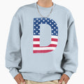 Letter D Capital Alphabet American Sweatshirt - Streetwear Style Unisex - T-Shirt, Sweatshirt, Hoodie