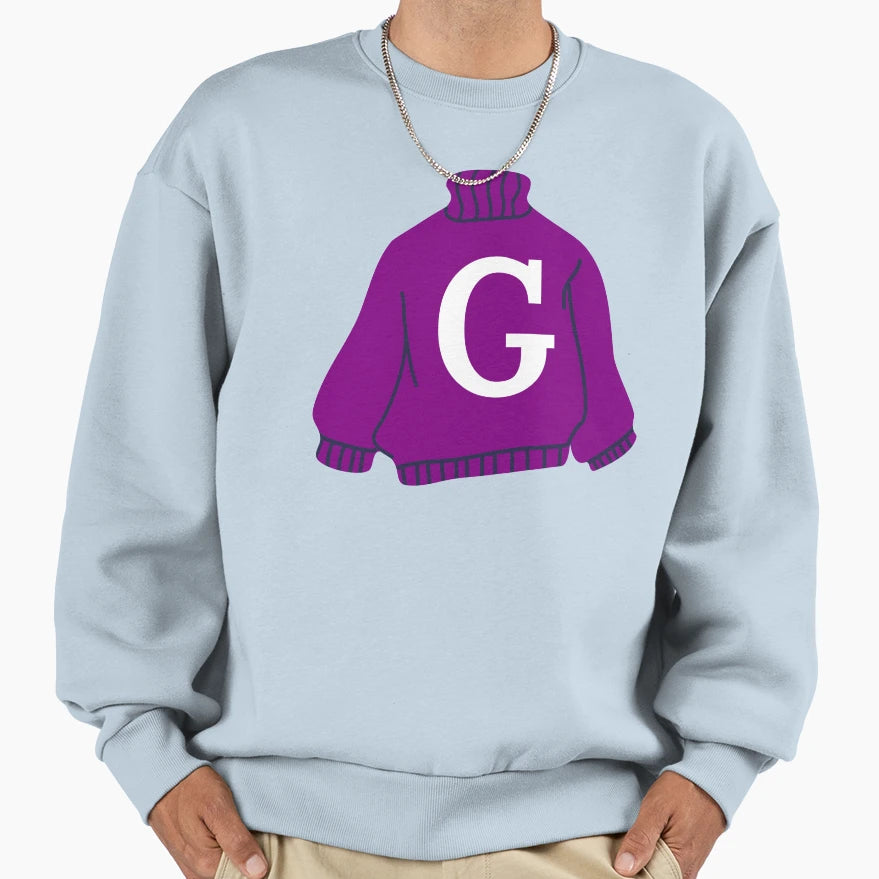 Letter Sweatshirt - Trendy Graphic for Adults - T-Shirt, Sweatshirt, Hoodie