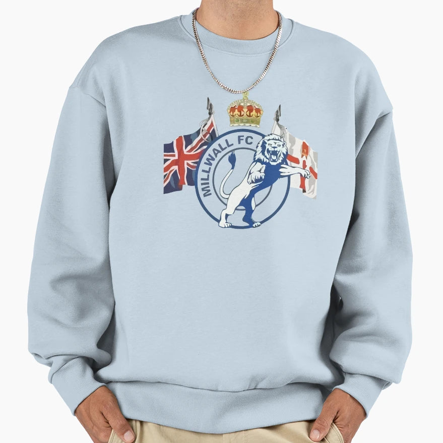 Millwall Football Club Sweatshirt - Graphic Print for Adults - T-Shirt, Sweatshirt, Hoodie