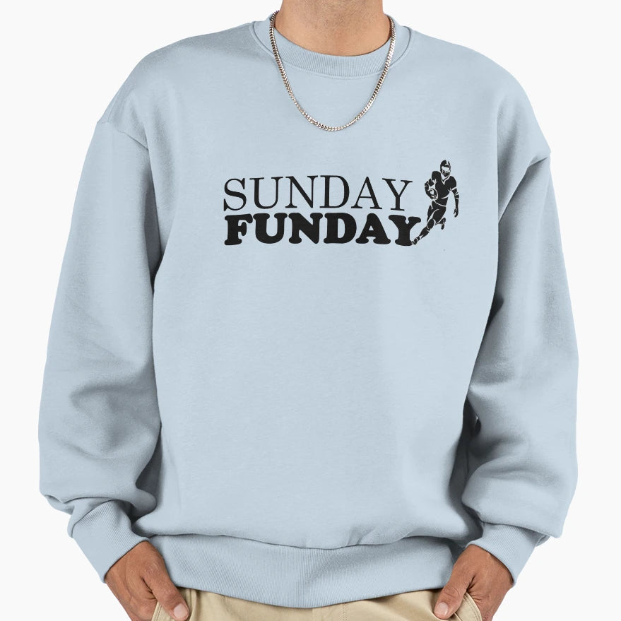 Sunday Funday Football Sport Short T-Shirt - Aesthetic Graphic Men Women - T-Shirt, Sweatshirt, Hoodie