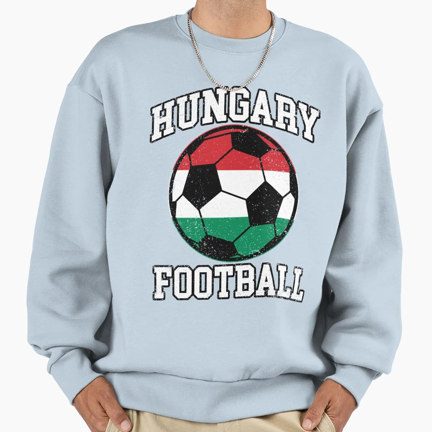 Soccer Ball Hungary Soccer Fans And T-Shirt - Fun Novelty Design Men Women - T-Shirt, Sweatshirt, Hoodie