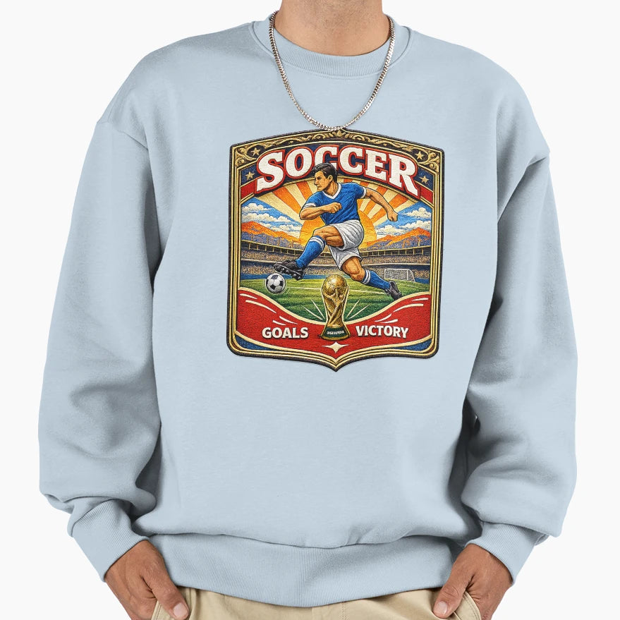 Soccer Sweatshirt - Novelty Apparel for Adults - T-Shirt, Sweatshirt, Hoodie