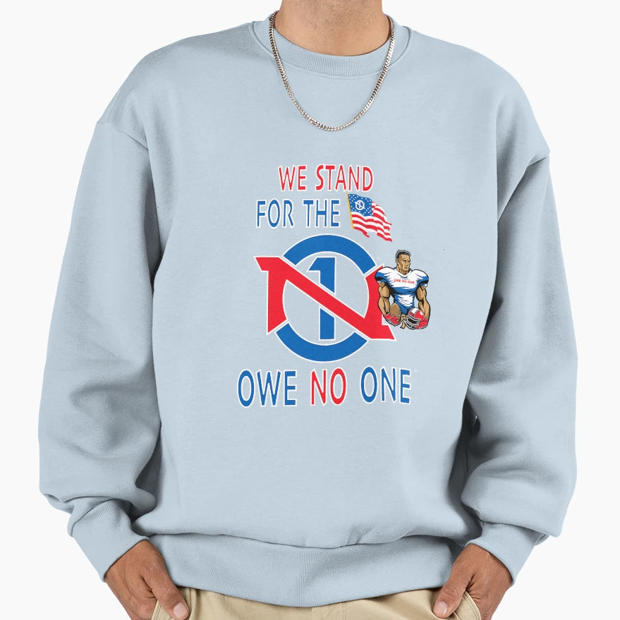 We Stand Flag Football Player Owe Sweatshirt - Streetwear Style Men Women - T-Shirt, Sweatshirt, Hoodie