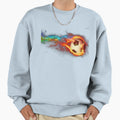 Blue Flame Ball Sweatshirt - Minimalist Print Unisex - T-Shirt, Sweatshirt, Hoodie