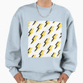 Lightning Bolt Pattern Black And Sweatshirt - Minimalist Print Unisex - T-Shirt, Sweatshirt, Hoodie