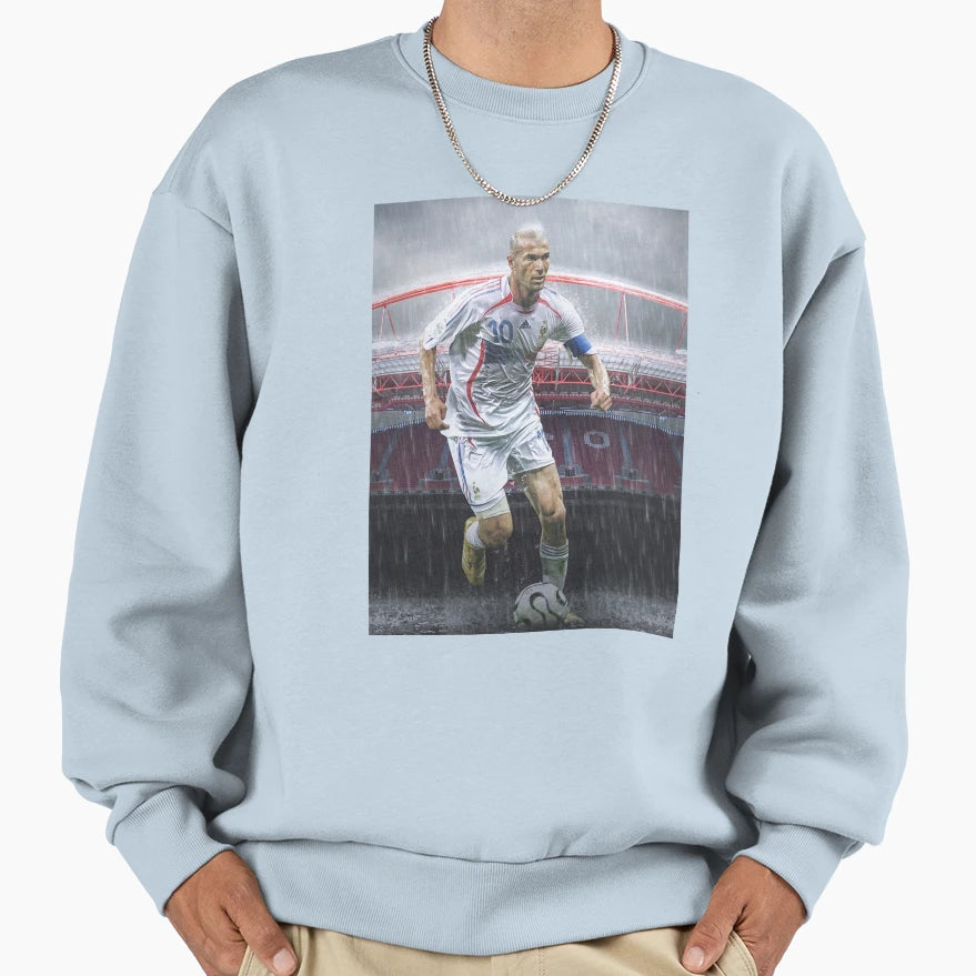 Zinedine Zidane Sweatshirt - Aesthetic Graphic Men Women - T-Shirt, Sweatshirt, Hoodie