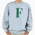 Letter F Emerald Dark Green Glitter Sweatshirt - Unique Graphic Men Women - T-Shirt, Sweatshirt, Hoodie