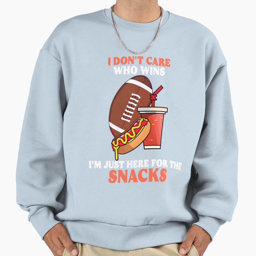 Im Just Here Snacks Drinks Fries Sweatshirt - Streetwear Style Unisex - T-Shirt, Sweatshirt, Hoodie