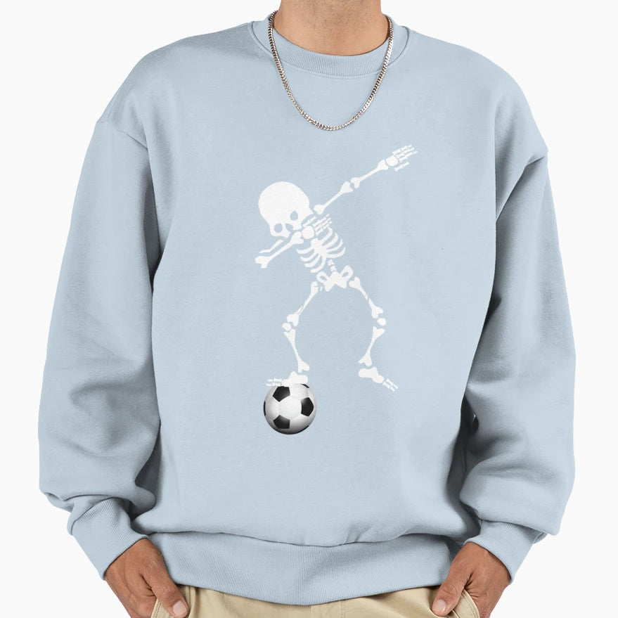 Funny Dabbing Skelleton Soccer T-Shirt - Custom Art Print Unisex - T-Shirt, Sweatshirt, Hoodie