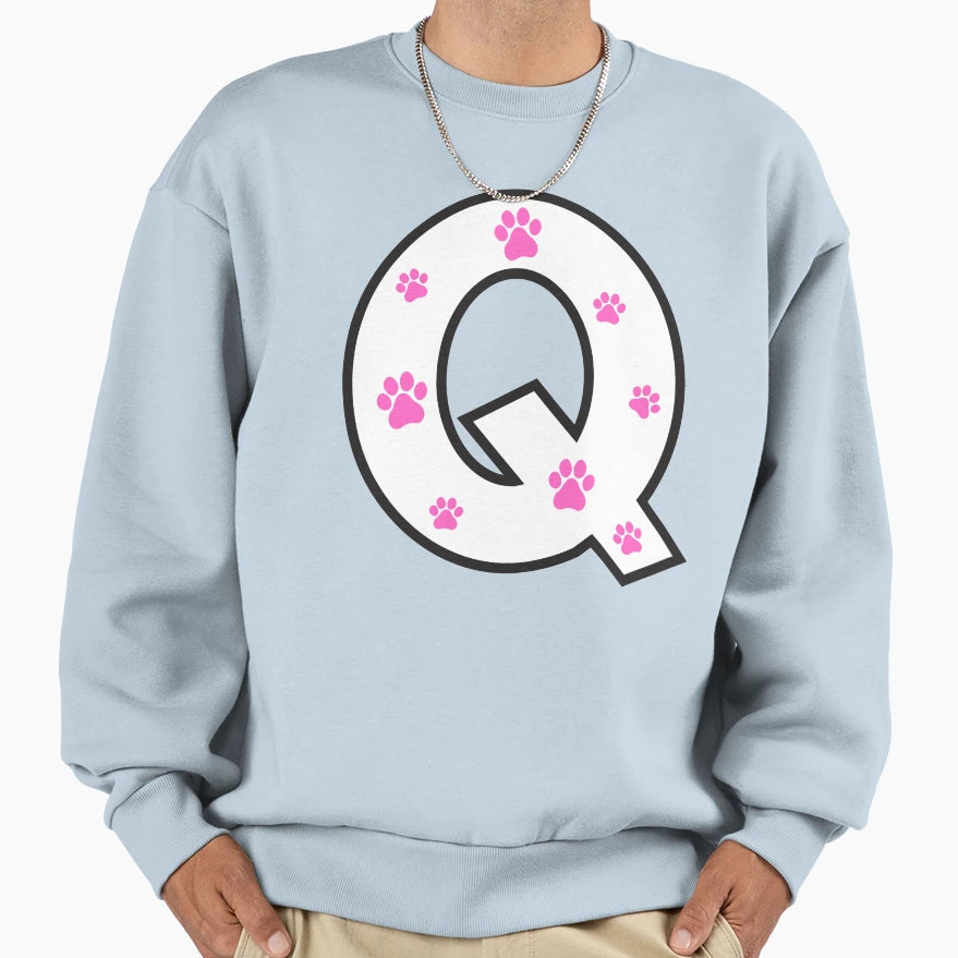 Paw Alphabet Sweatshirt - Casual Everyday Wear Unisex - T-Shirt, Sweatshirt, Hoodie