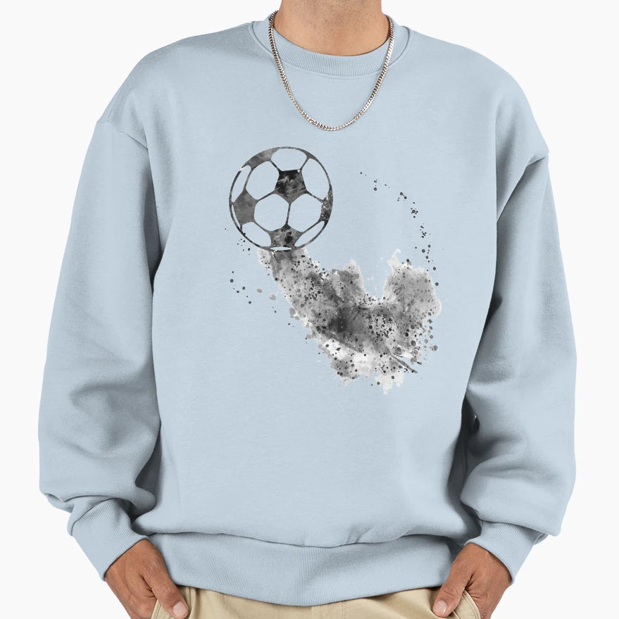 Soccer Ball Sweatshirt - Trendy Graphic Men Women - T-Shirt, Sweatshirt, Hoodie