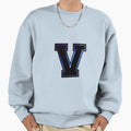 V Varsity Letter Sweatshirt - Trendy Graphic for Adults - T-Shirt, Sweatshirt, Hoodie