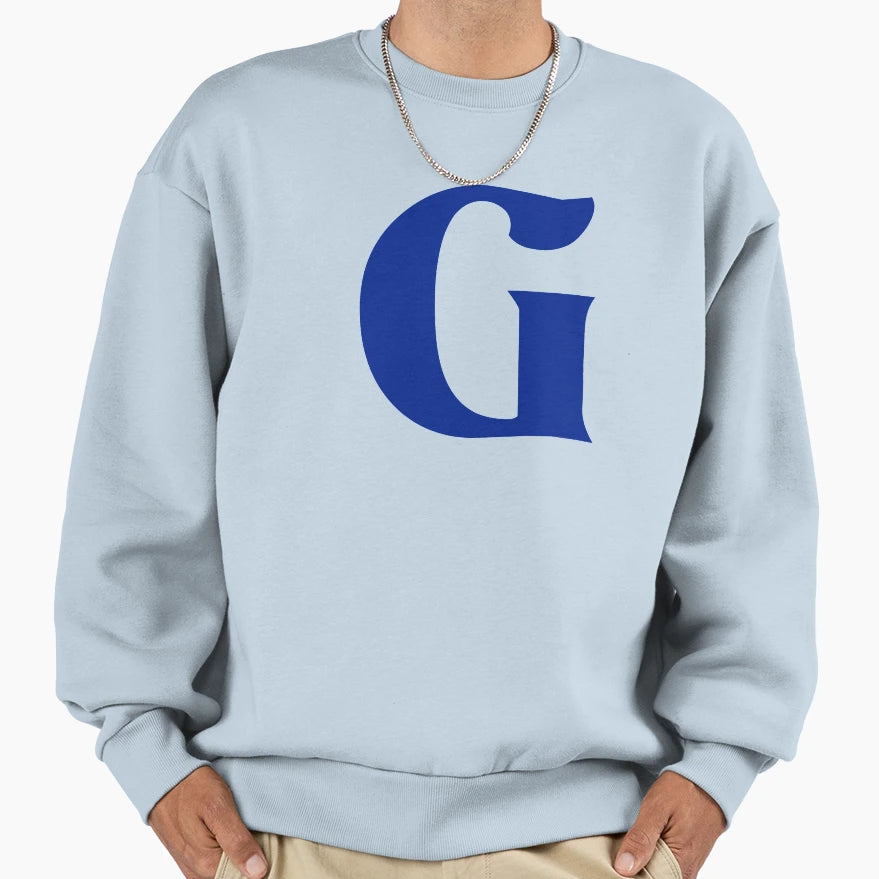 Letter G Hbw Font Sweatshirt - Minimalist Print Men Women - T-Shirt, Sweatshirt, Hoodie