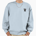 Black V Stylized Initial Alphabet Sweatshirt - Streetwear Style for Adults - T-Shirt, Sweatshirt, Hoodie