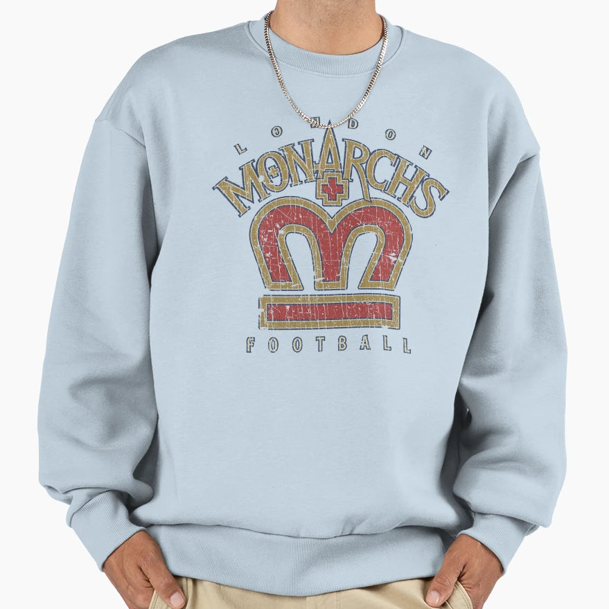 London Monarchs 1991 Sweatshirt - Minimalist Print Unisex - T-Shirt, Sweatshirt, Hoodie
