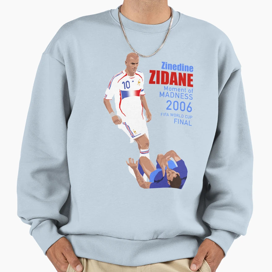 Zidane Moment Madness Sweatshirt - Aesthetic Graphic Unisex - T-Shirt, Sweatshirt, Hoodie