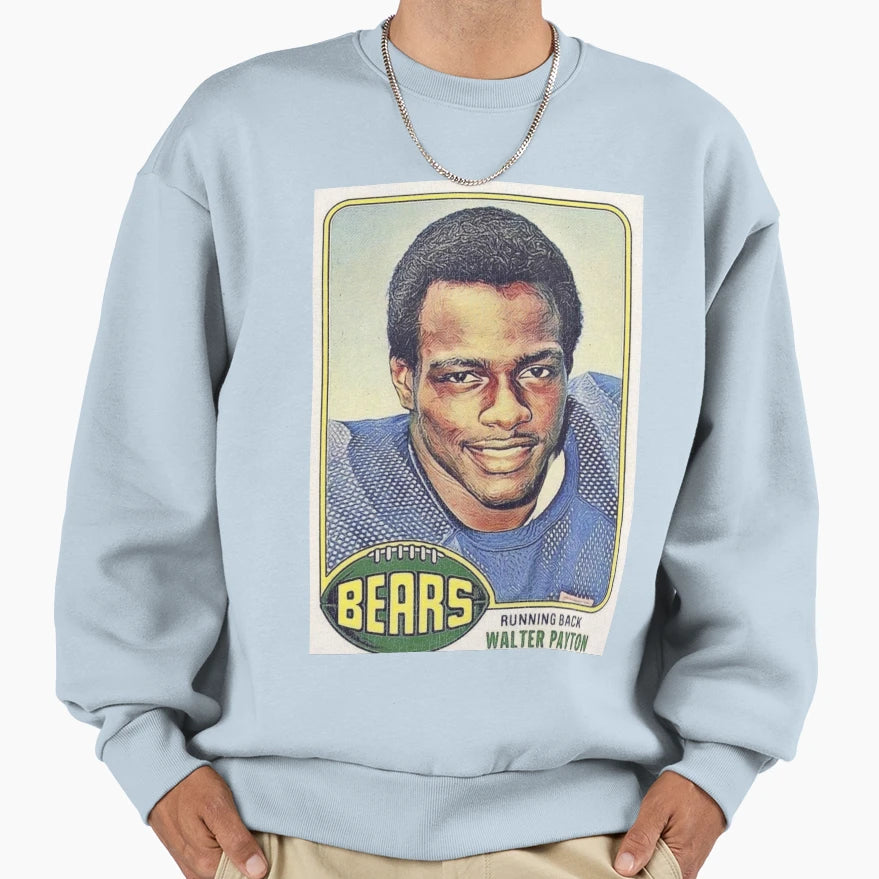 Walter Payton Rookie Football Trading Sweatshirt - Custom Art Print Unisex - T-Shirt, Sweatshirt, Hoodie