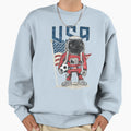 Usa Soccer Astronaut Sweatshirt - Graphic Print Unisex - T-Shirt, Sweatshirt, Hoodie