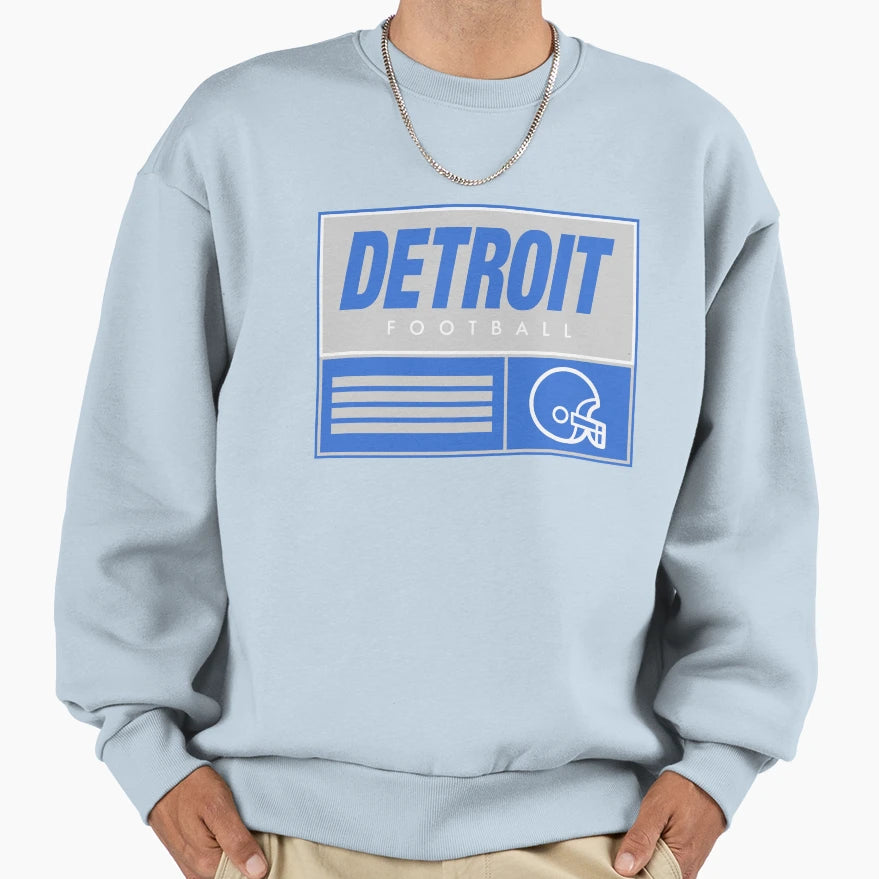 Detroit Football Sweatshirt - Unique Graphic for Adults - T-Shirt, Sweatshirt, Hoodie