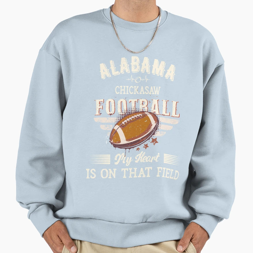 Alabama Chickasaw American Sweatshirt - Minimalist Print for Adults - T-Shirt, Sweatshirt, Hoodie