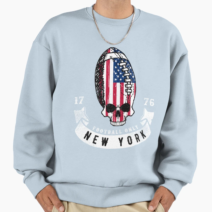 Funny New York American Football American T-Shirt - Graphic Print Unisex - T-Shirt, Sweatshirt, Hoodie