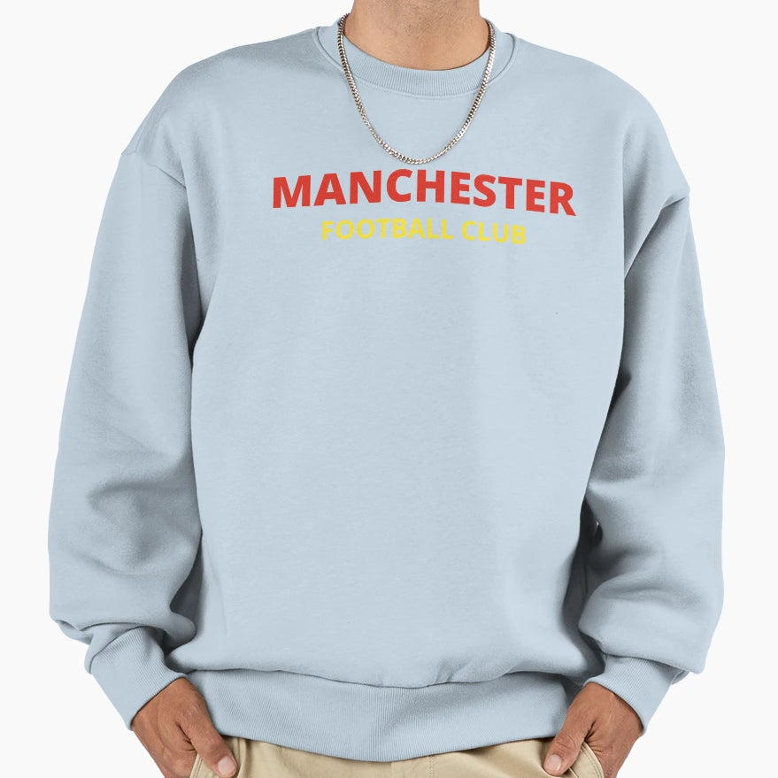 Manchester Football Club Sweatshirt - Trendy Graphic for Adults - T-Shirt, Sweatshirt, Hoodie