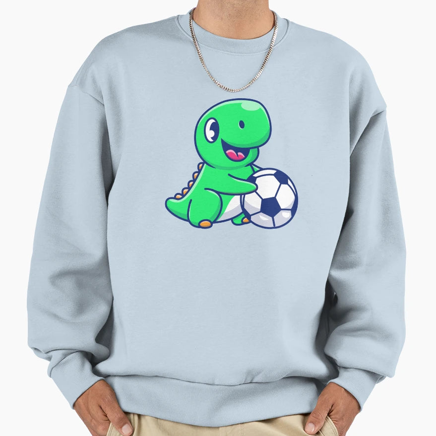 Dengobear Dino Soccer Sweatshirt - Graphic Print Unisex - T-Shirt, Sweatshirt, Hoodie