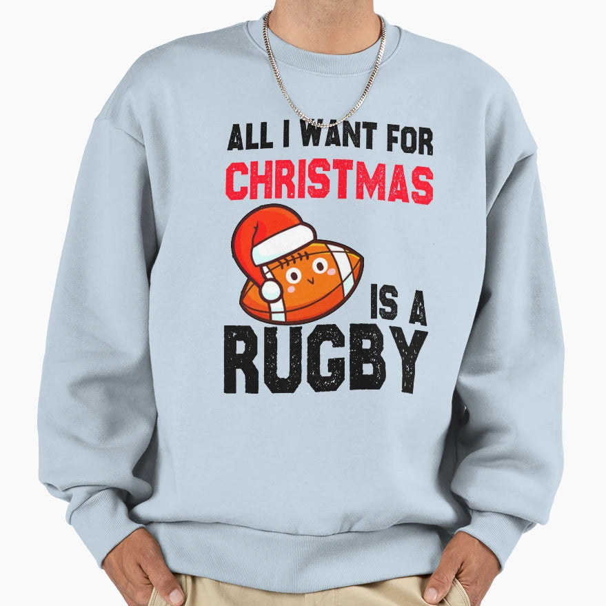 Funny Rugby Gift Sarcastic Sweatshirt - Aesthetic Graphic for Adults - T-Shirt, Sweatshirt, Hoodie