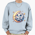 Moon And Stars Love Football Sweatshirt - Aesthetic Graphic Unisex - T-Shirt, Sweatshirt, Hoodie