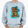 Eat Sleep Ruck Repeat Rugby Sweatshirt - Custom Art Print Men Women - T-Shirt, Sweatshirt, Hoodie