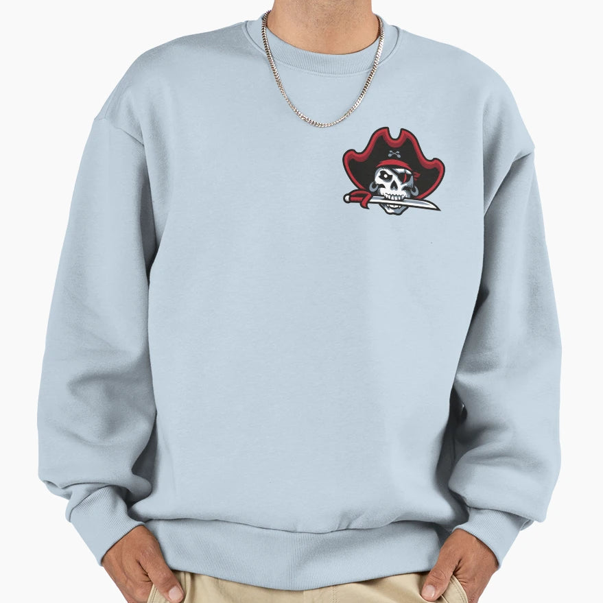 Old School Pirate Skull Sword Sweatshirt - Casual Everyday Wear for Adults - T-Shirt, Sweatshirt, Hoodie