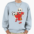 Skeleton Soccer Sports Sweatshirt - Custom Art Print for Adults - T-Shirt, Sweatshirt, Hoodie