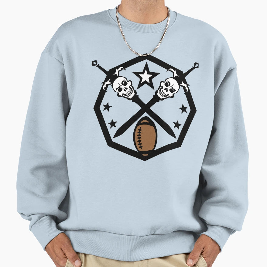 Rugby Or American Football Sword Sweatshirt - Aesthetic Graphic for Adults - T-Shirt, Sweatshirt, Hoodie