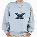 Futuristic Metallic X Logo Think Sweatshirt - Graphic Print Unisex - T-Shirt, Sweatshirt, Hoodie