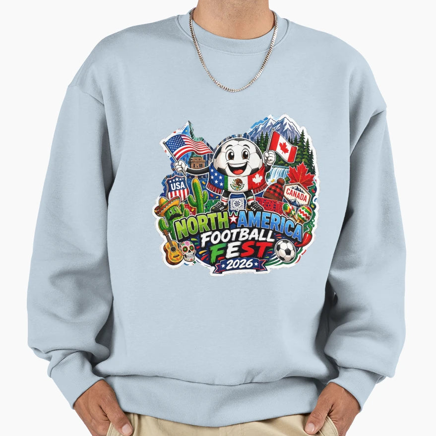 Road To 2026 Football Sweatshirt - Trendy Graphic Unisex - T-Shirt, Sweatshirt, Hoodie