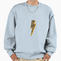 Orange Zebra Lightning Bolt Sweatshirt - Custom Art Print for Adults - T-Shirt, Sweatshirt, Hoodie