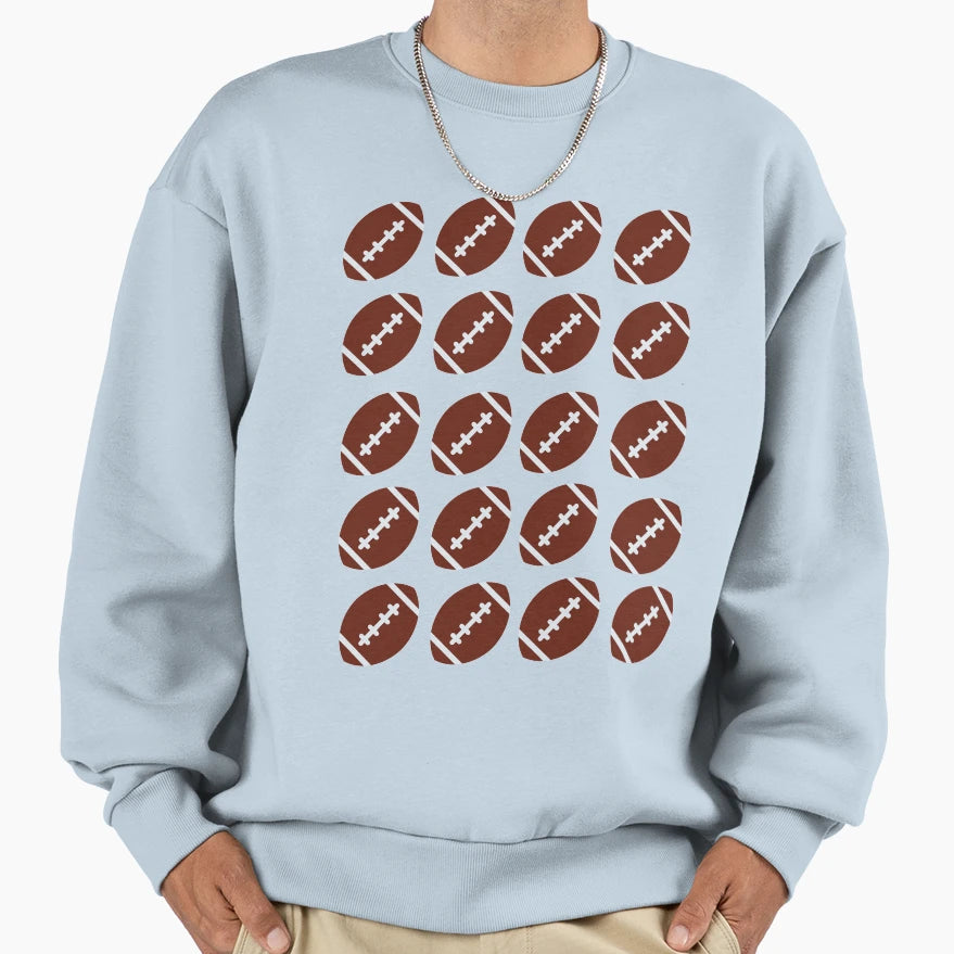 Crazy About Football Sweatshirt - Novelty Apparel for Adults - T-Shirt, Sweatshirt, Hoodie