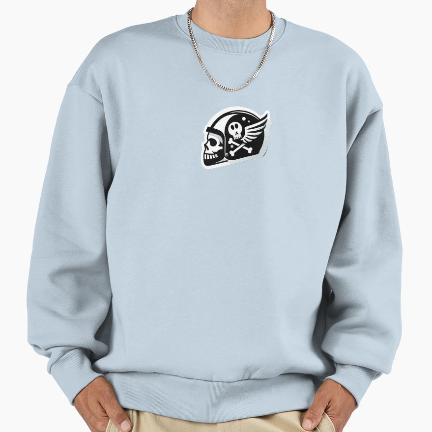 Motor Helmet Sweatshirt - Graphic Print Men Women - T-Shirt, Sweatshirt, Hoodie