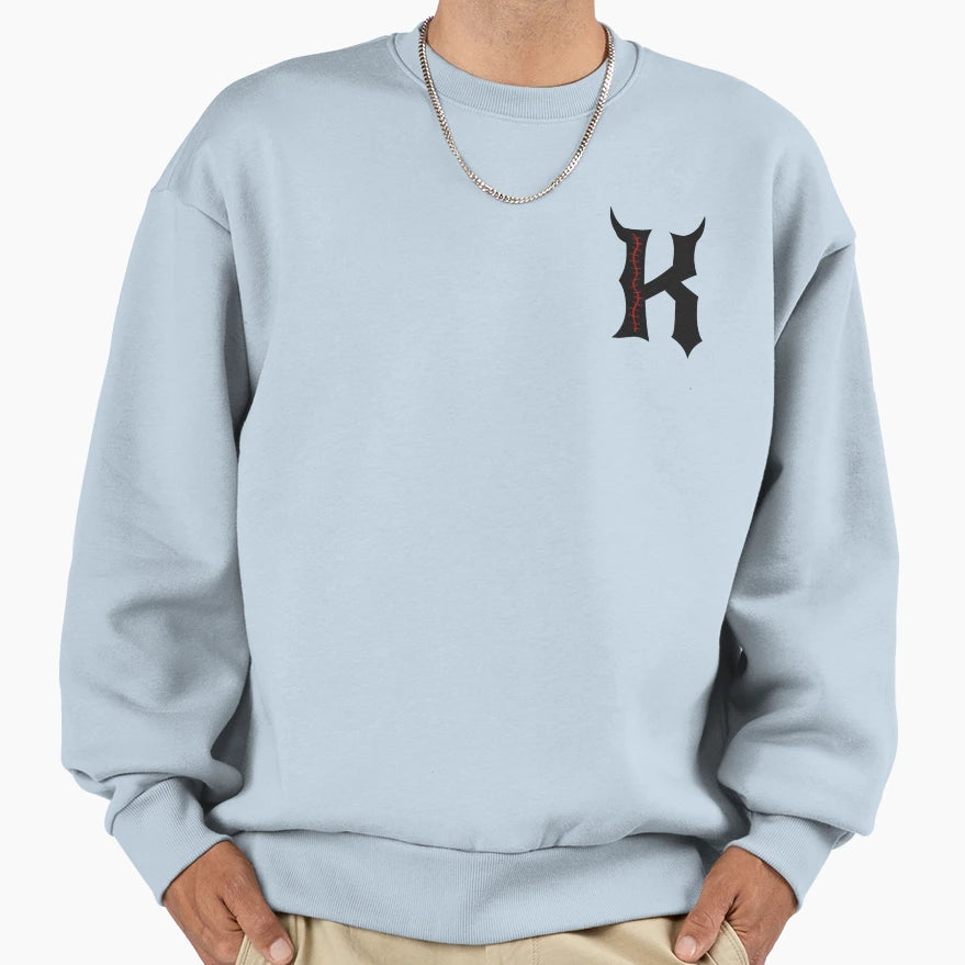 Halloween Stitches And Horns Sweatshirt - Aesthetic Graphic for Adults - T-Shirt, Sweatshirt, Hoodie