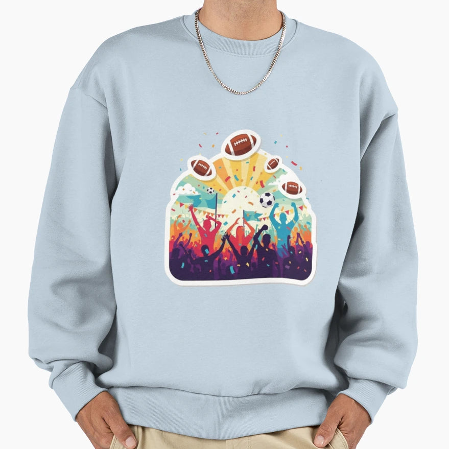 Summer Sports Celebration Crowd Sweatshirt - Novelty Apparel Men Women - T-Shirt, Sweatshirt, Hoodie