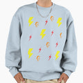 Lightning Pattern Sweatshirt - Unique Graphic for Adults - T-Shirt, Sweatshirt, Hoodie