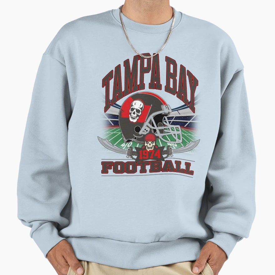 Tampa Bay Football Gridiron Legacy Sweatshirt - Graphic Print Unisex - T-Shirt, Sweatshirt, Hoodie