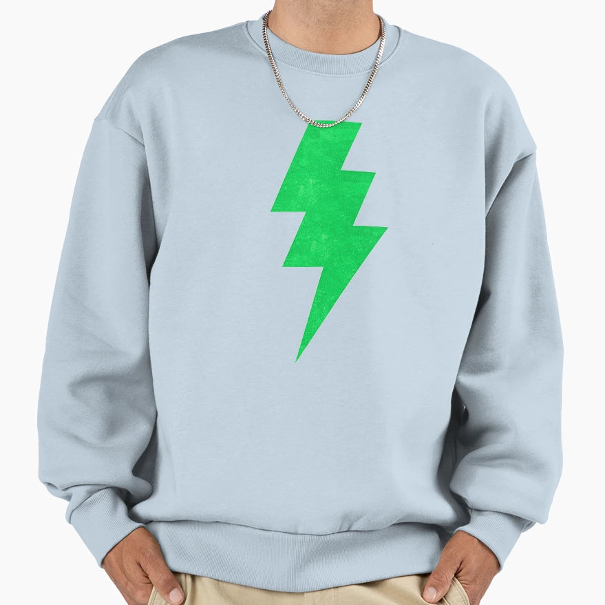 Lightning Green Sweatshirt - Streetwear Style for Adults - T-Shirt, Sweatshirt, Hoodie