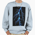 Blue Glass Lightning Sweatshirt - Streetwear Style Unisex - T-Shirt, Sweatshirt, Hoodie