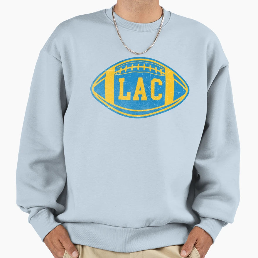 Los Angeles Throwback Football Sweatshirt - Trendy Graphic Men Women - T-Shirt, Sweatshirt, Hoodie