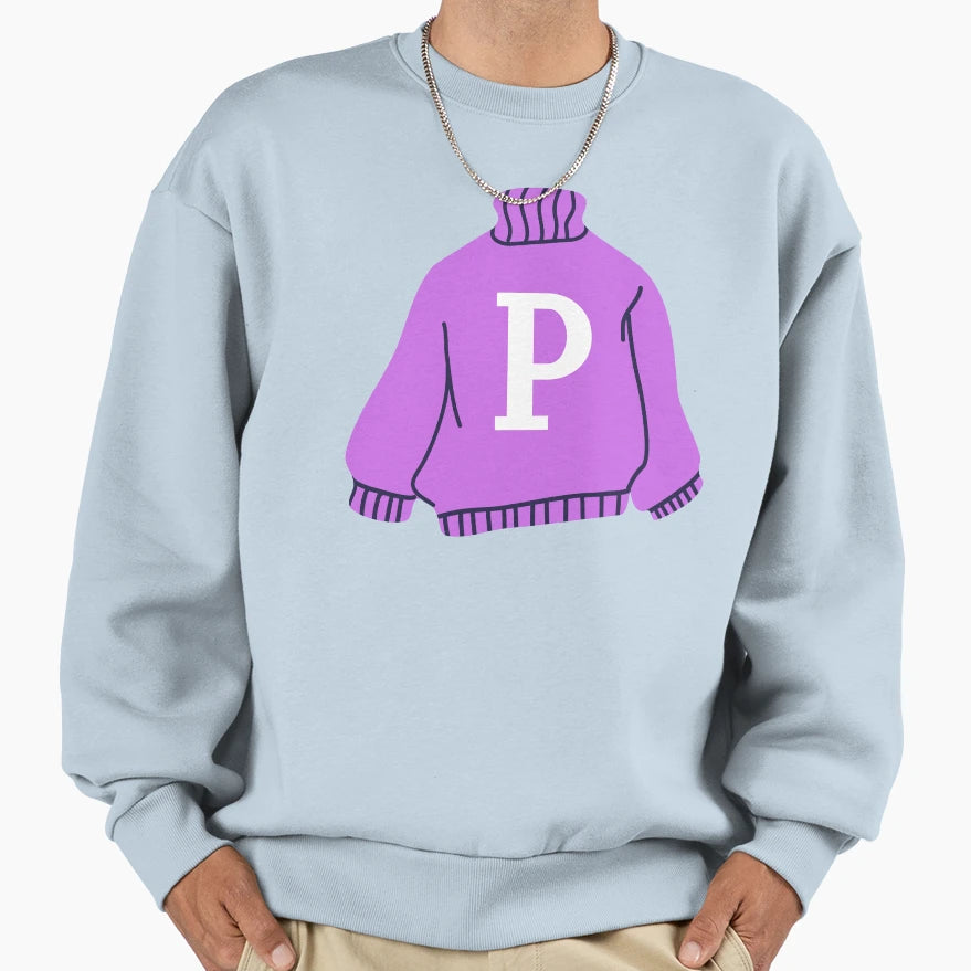 Letter Sweatshirt - Minimalist Print Unisex - T-Shirt, Sweatshirt, Hoodie