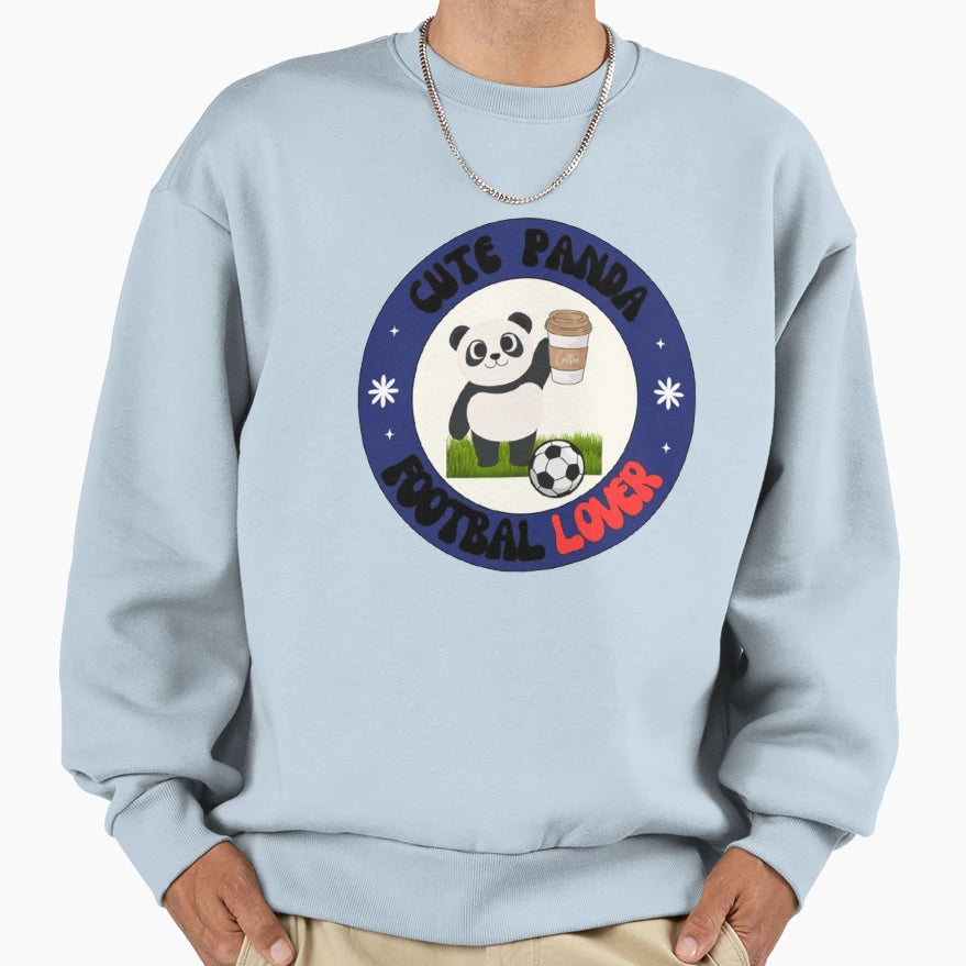 Panda Football Lover Sweatshirt - Graphic Print Men Women - T-Shirt, Sweatshirt, Hoodie