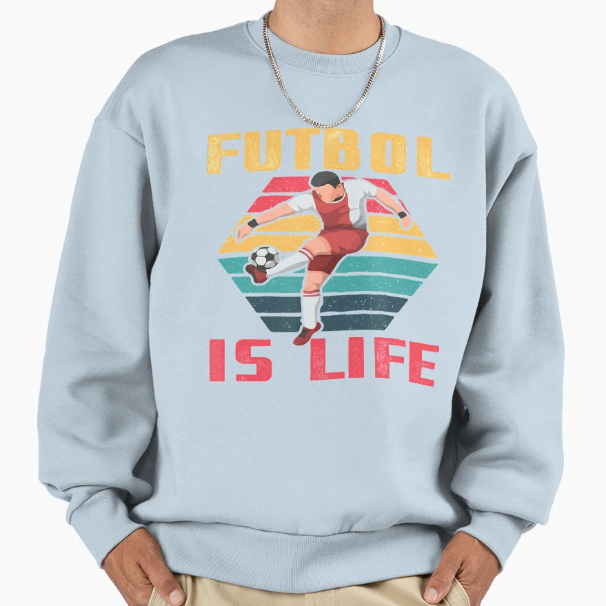 Love Anime And Futbol Is Life Sweatshirt - Custom Art Print Men Women - T-Shirt, Sweatshirt, Hoodie