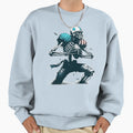 Spooky Season Skeleton American Sweatshirt - Casual Everyday Wear Unisex - T-Shirt, Sweatshirt, Hoodie